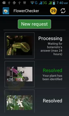 FlowerChecker android App screenshot 2